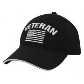Vintage US Flag Veteran Low Profile Baseball Cap Hat Ballcap Rothco 5782