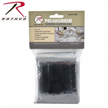 1034 Rothco Polarshield Sleeping Bag Style Survival Blanket 1034 