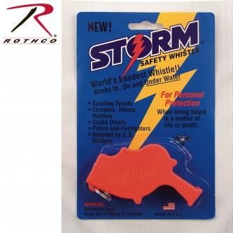 10359 Rothco US Navy Storm All Weather Worlds Loudest Whistle[Orange] 