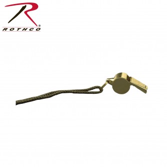 Rothco 10366 Brass GI Style Police Whistle