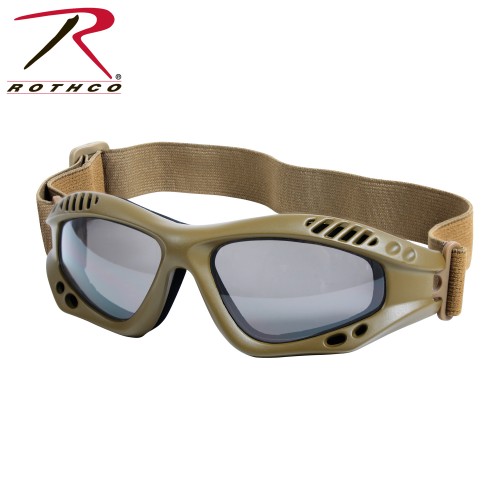 Rothco 10376 Coyote Brown Tactical High Impact Shatterproof Goggles 