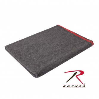 10529 Rothco Jumbo Grey Wool Survival Emergency Rescue Blanket 66