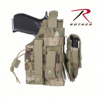 10475 MOLLE Law Enforcement Tactical Modular Ambidextrous Holster Rothco[Multicam] 
