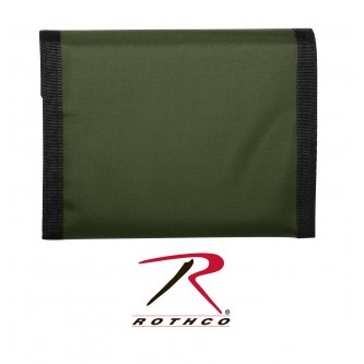 10629 Rothco Olive Drab Nylon Tri-Fold Commando Wallet