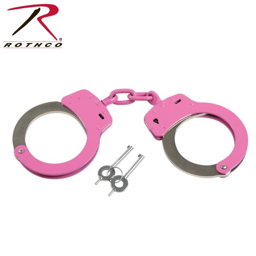 Rothco 10887 Brand New Pink & Silver Linked Handcuffs 