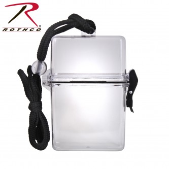 1104 Waterproof Plastic Sport Case Container with Lanyard Clip Closure Rothco 1104 