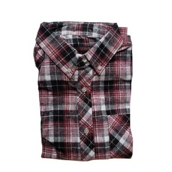 Flannel Shirt Red and Grey