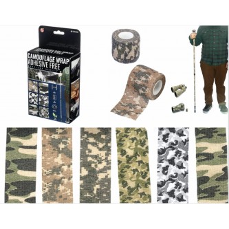 Camouflage Wrap, Adhesive Free. 6 pieces per kit.