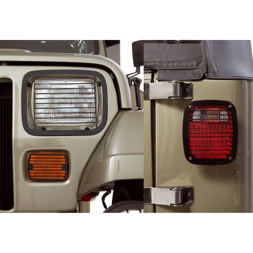 Light Stone Guard Set for Jeep YJ Wrangler YJ 1987-1995 11236.20 Rugged Ridge