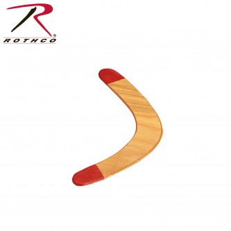 11586 Wood Boomerang With Red Tips 11586 Rothco 