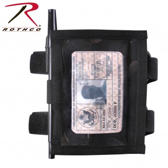 1259 Black Military ID Armband Identification Holder 1259 Rothco 