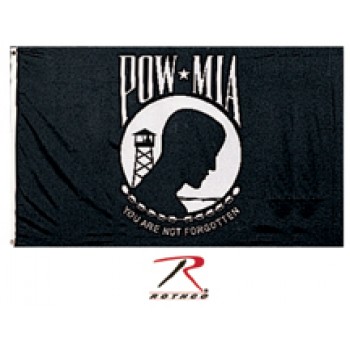 1463 Rothco 3' x 5' Polyester POW-MIA Flag