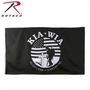 1484 Rothco 3' x 5' Polyester Military KIA-WIA Flag