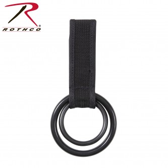 15575 Rothco Two Ring Baton & Flashlight Holder Black 