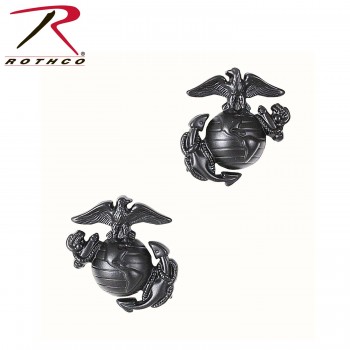 Rothco 1568 Brand New Subdued USMC Globe & Anchor Insignia Set