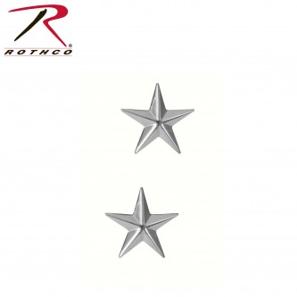 Rothco 1706 Brand New Silver Brigadier General Stars Insignia Set