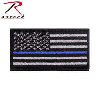 Thin Blue Line U.S. Flag Patch 1 7/8