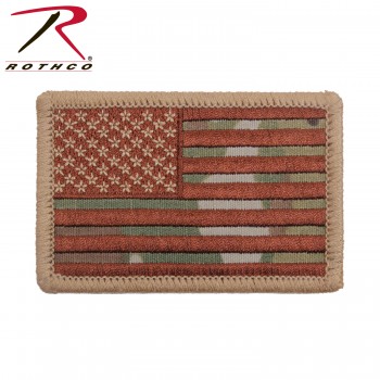 Rothco Iron On / Sew On Embroidered US Flag Patch 