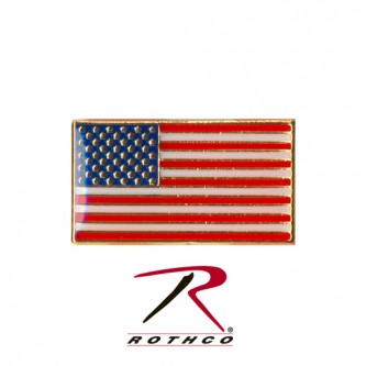 1867 Rothco Classic Rectangular US Flag Pin 