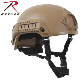 1894-Coyote Rothco Base Jump Air Soft Tactical ABS Helmet[Coyote Brown]