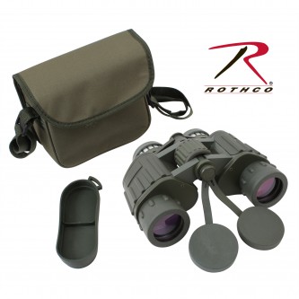 Rothco 20275 Olive Drab 8 x 42 Binoculars With Case 8x Magnification