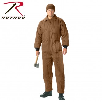 2030-L Insulated Coveralls Cold Weather Mechanics Hunters Jumpsuit Rothco Military 9015[Coyote Brown