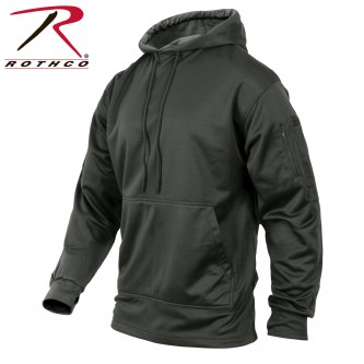 2076-2X Concealed Carry Sweatshirt Hoodie Black, Grey or Coyote Rothco 2071 2075 2081[Gun Metal Grey