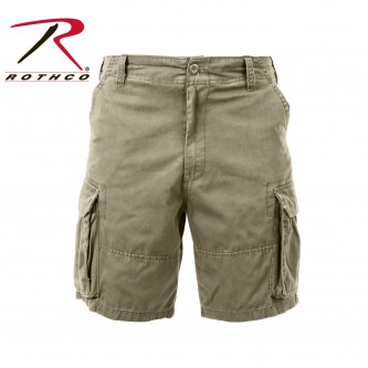2170-l Rothco Vintage Solid And Camo Paratrooper Cargo Military Shorts[L,Khaki] 