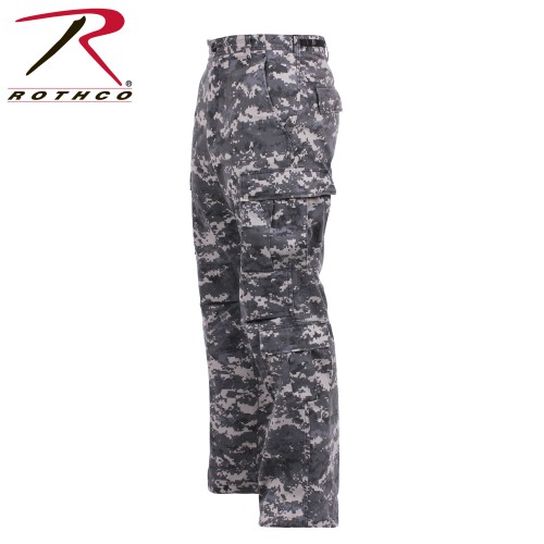 Rothco Military Camouflage Paratrooper Tactical BDU Fatigue Camo Pants[Subdued Urban Digital Camo,Sm