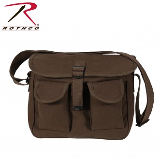 2267 Rothco Canvas Heavy Weight Military Ammo Shoulder Bag Tote[Brown] 