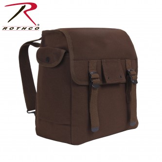 2272 Rothco Heavyweight Canvas Military Musette Shoulder Bag Backpack[Earth Brown] 