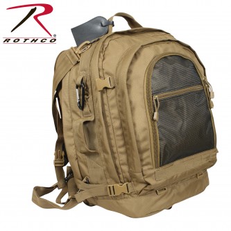 2297 Rothco Move Out MOLLE Tactical Military Camo Bag Travel Backpack[Coyote Brown] 