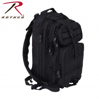 22987 Black Tactical Convertible Medium Transport Pack Travel Backpack Rothco 22987 