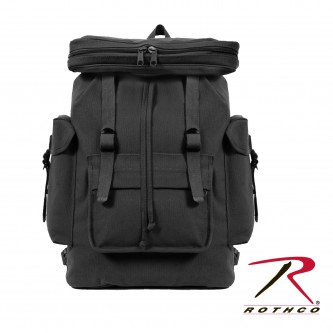 2305-navy Rothco Heavy Weight Canvas European Style Rucksack Backpack[Navy Blue] 