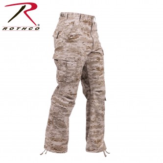 23366-XL Rothco Military Camouflage Paratrooper Tactical BDU Fatigue Camo Pants[Desert Digital Camo,