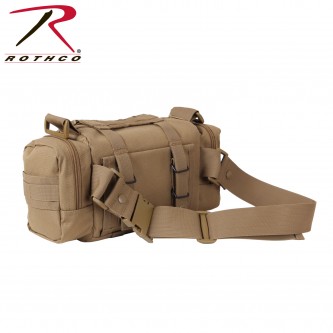 23620 Tactical Shoulder Bag Fanny Pack Convertipack Black or Coyote Rothco[Coyote Brown] 