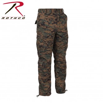 2366-XL Rothco Military Camouflage Paratrooper Tactical BDU Fatigue Camo Pants[Woodland Digital Camo