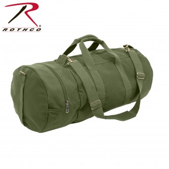 2372 Rothco Heavyweight Canvas Water Repellent Double-Ender Sports Bag Duffle Bag[Olive Drab] 