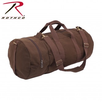2377 Rothco Heavyweight Canvas Water Repellent Double-Ender Sports Bag Duffle Bag[Brown] 