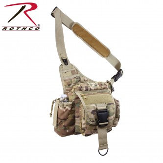 2538 Rothco Advanced Tactical Lightweight Military Camo MOLLE Shoulder Bag[Multicam] 