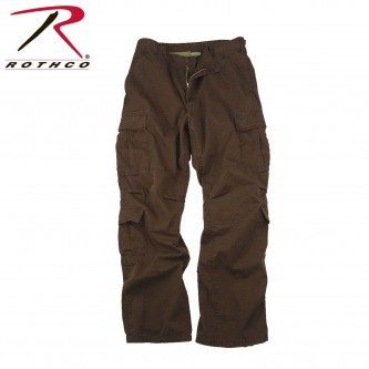 Rothco 2562-2x Brown Vintage Military Paratrooper Tactical BDU Fatigue Pants[2X-Large] 