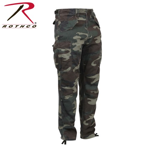 2605-M Rothco Vintage M-65 Military Camouflage Field Cargo Pants[Woodland Camo,Medium]