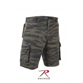 2635-xl Rothco Vintage Solid And Camo Paratrooper Cargo Military Shorts[XL,Tiger Stripe Camo] 