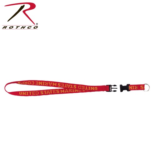 Rothco 2700 Red USMC Neck Strap Key Ring
