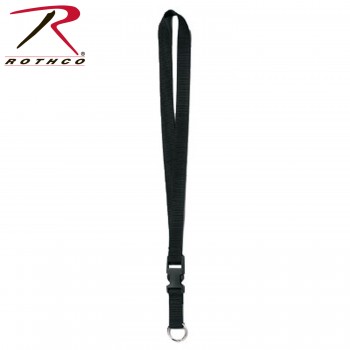 2706 Rothco Black Lanyard Neck Key Chain Holder