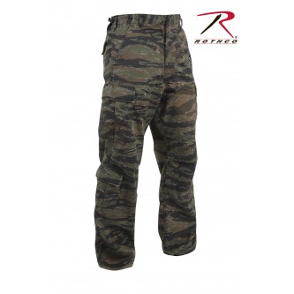 2710-L Rothco Military Camouflage Paratrooper Tactical BDU Fatigue Camo Pants[Tiger Stripe Camo,Larg