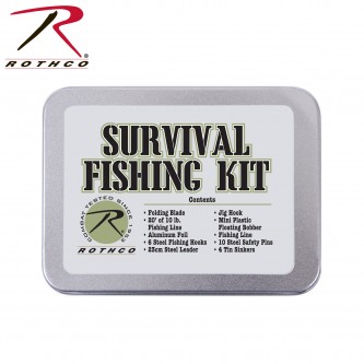 2725 Rothco Military Survival Camping Hiking Fishing Kit 