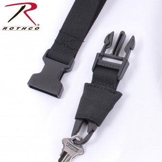 Rothco 2745 Black Tactical Neck Strap Key & ID Badge Lanyard 