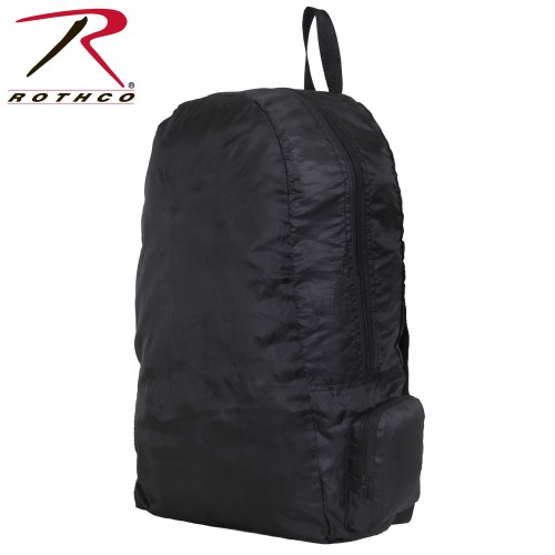 2773 Black Compact Foldable Backpack Lightweight Travel Rothco 2773 