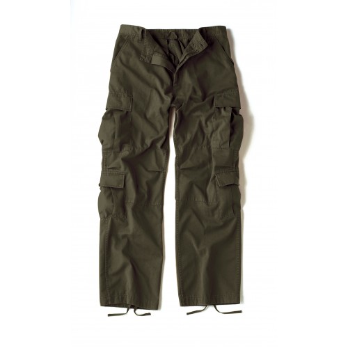 Rothco 2786-MED Olive Drab Vintage Military Paratrooper Tactical BDU Fatigue Pants
